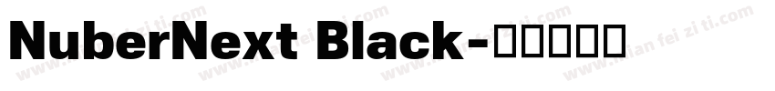 NuberNext Black字体转换